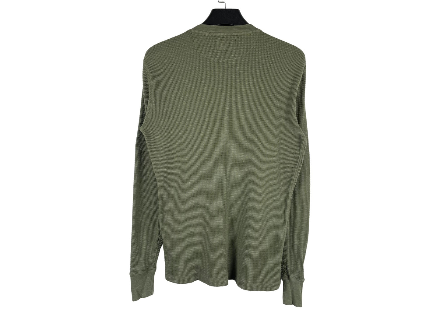 RRL Garment-Dyed Waffle-Knit Henley Shirt