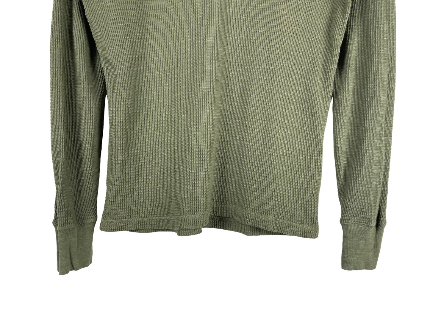 RRL Garment-Dyed Waffle-Knit Henley Shirt