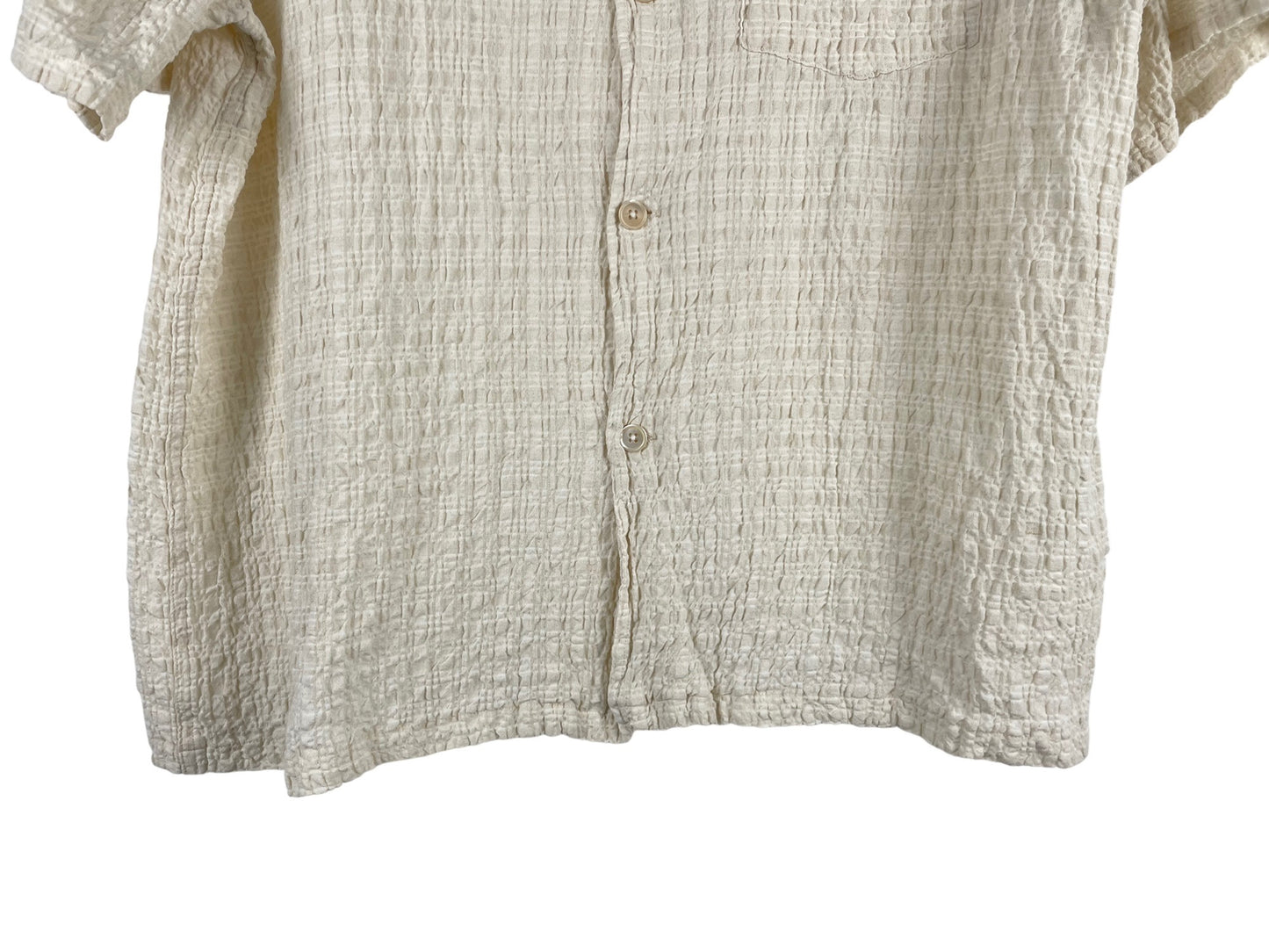 Our Legacy Box Shirt in Ecru Cotton Linen