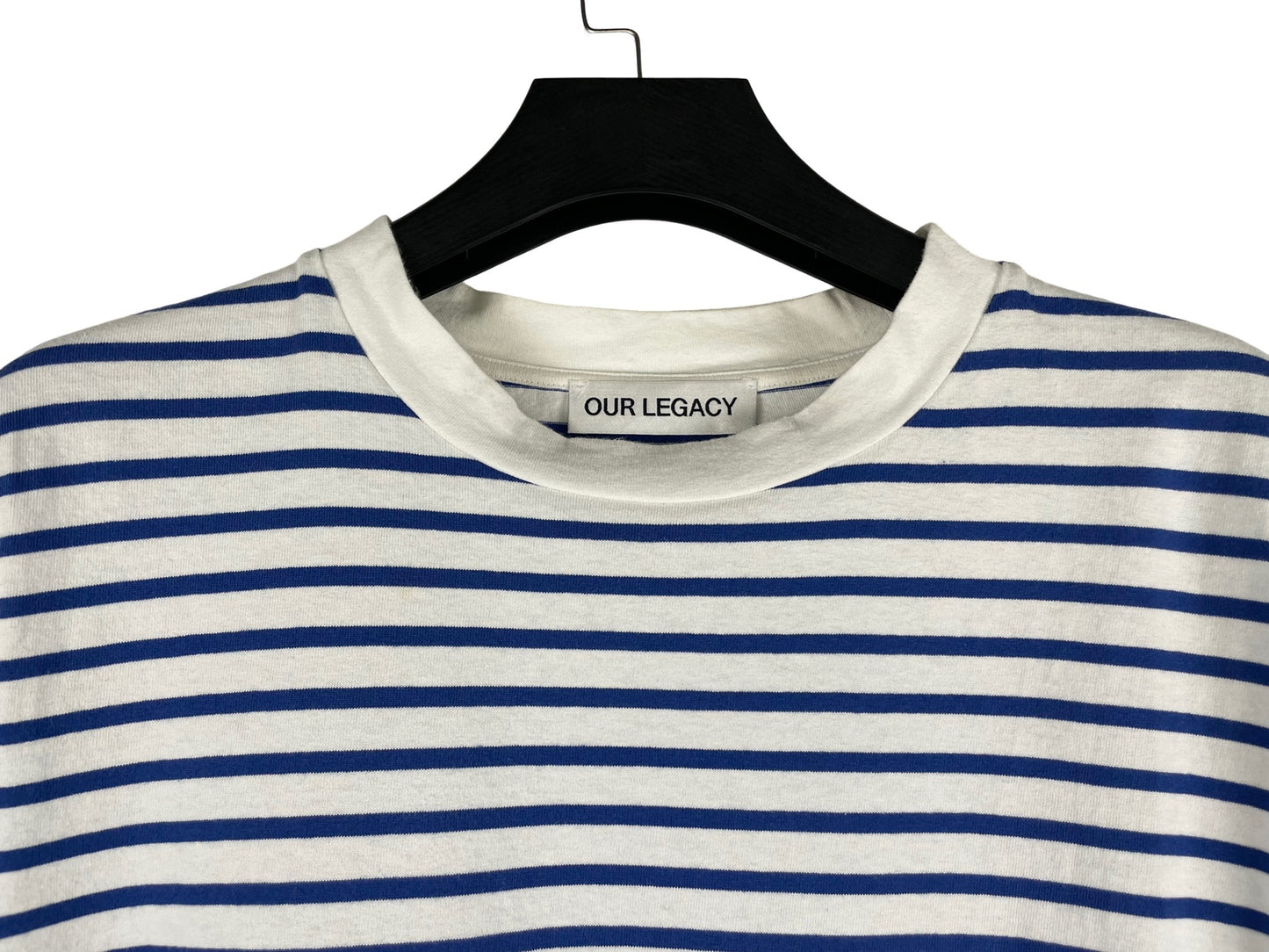 Our Legacy Blue and White Striped T-Shirt