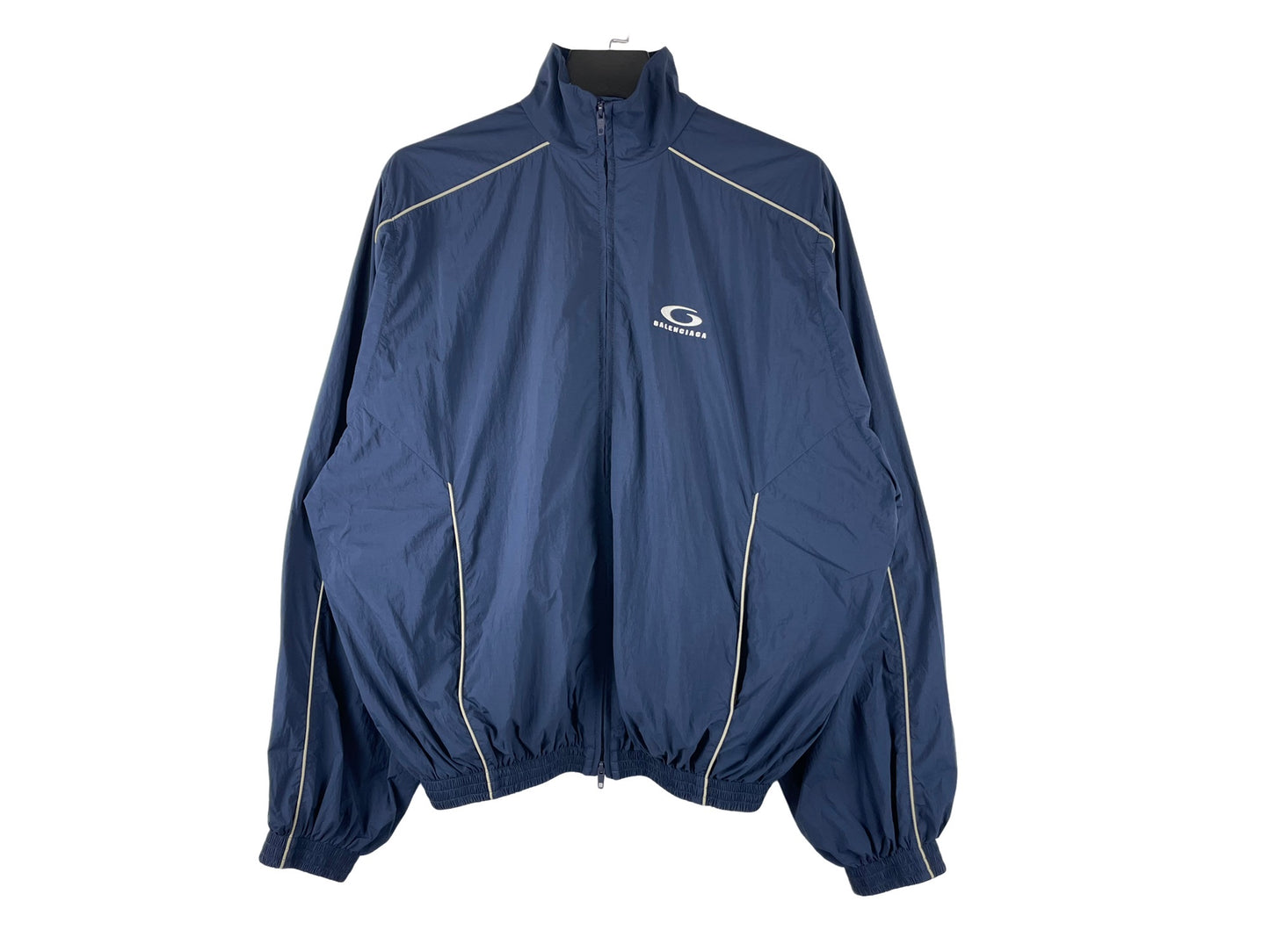 Balenciaga Navy Oversized Tracksuit Jacket
