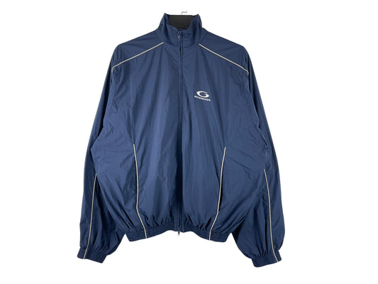 Balenciaga Navy Oversized Tracksuit Jacket