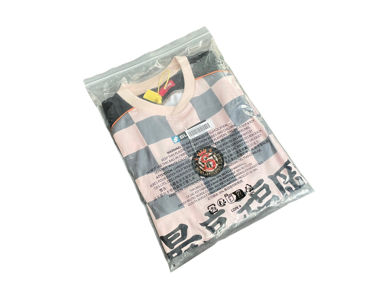 Supreme Fukuoka Checkerboard Football Jersey