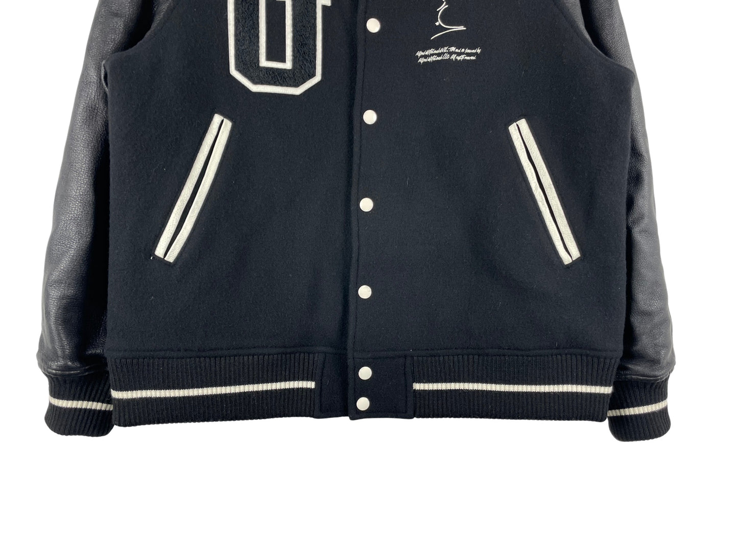 Undercover Hitchcock Graphic Leather Varsity Jacket