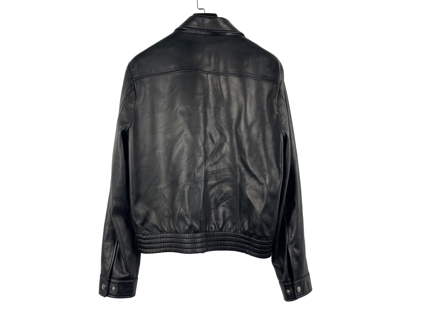 AMIRI Embroidered Collar Leather Jacket
