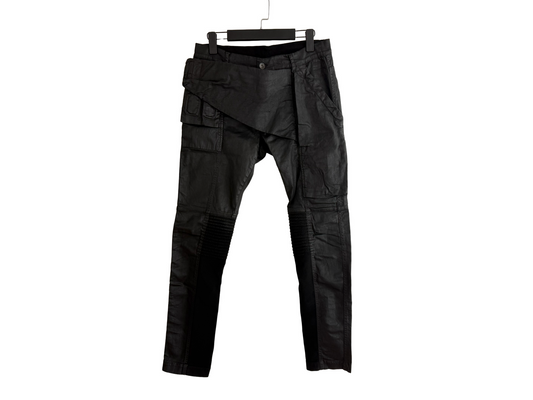 Rick Owens Drkshdw Memphis Waxed Cargo Pants SS16