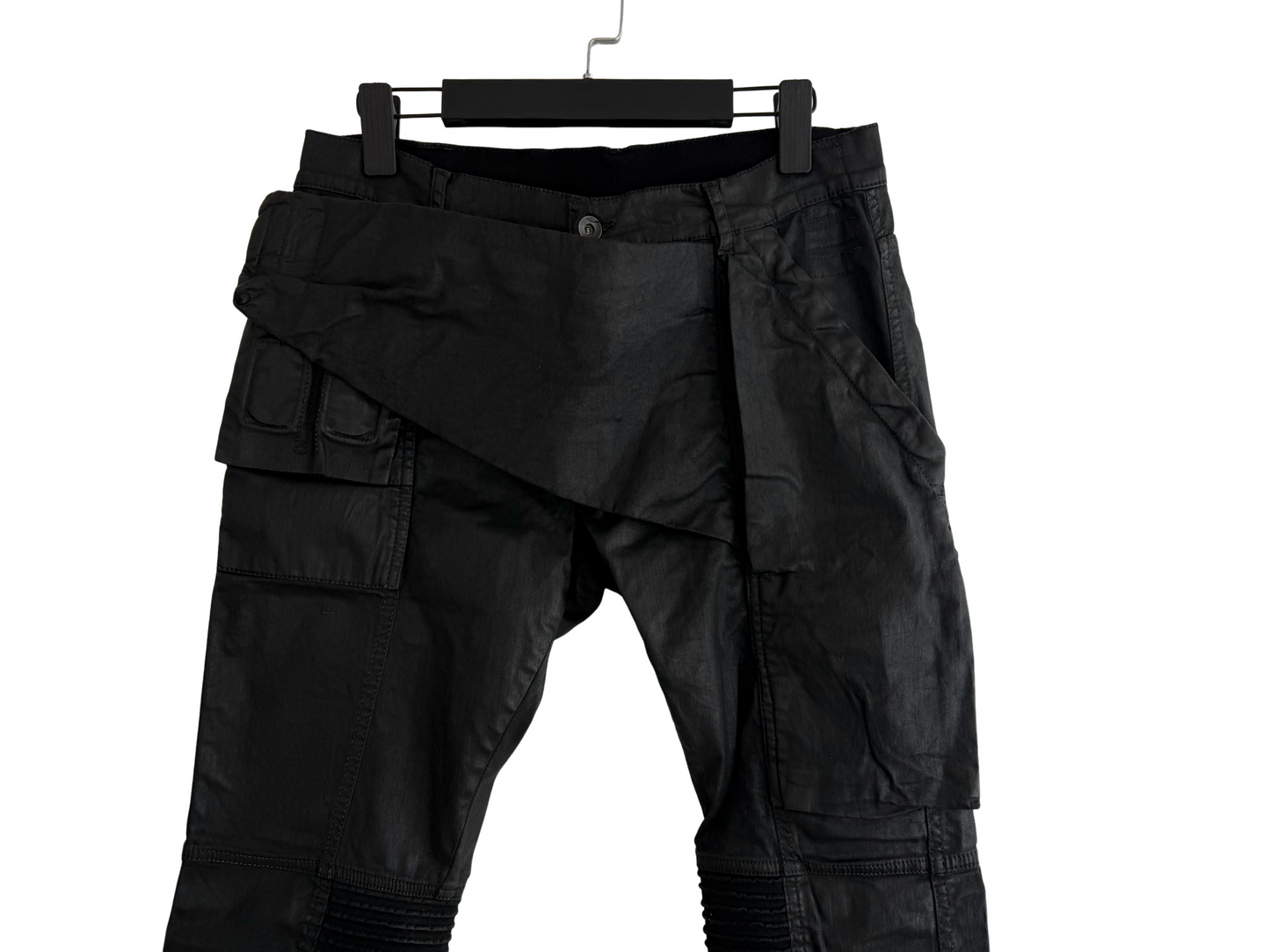 Rick Owens Drkshdw Memphis Waxed Cargo Pants SS16