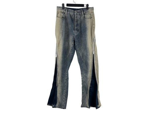 Rick Owens DRKSHDW Bolan Banana Gradient Zip Jeans 23SS
