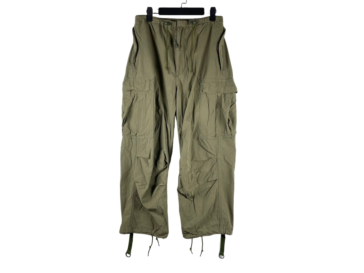 BEAMS Plus Olive Drawstring Cargo Pants