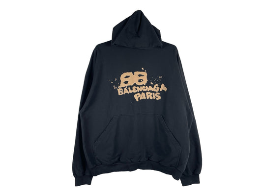 Balenciaga Printed Oversized Hoodie