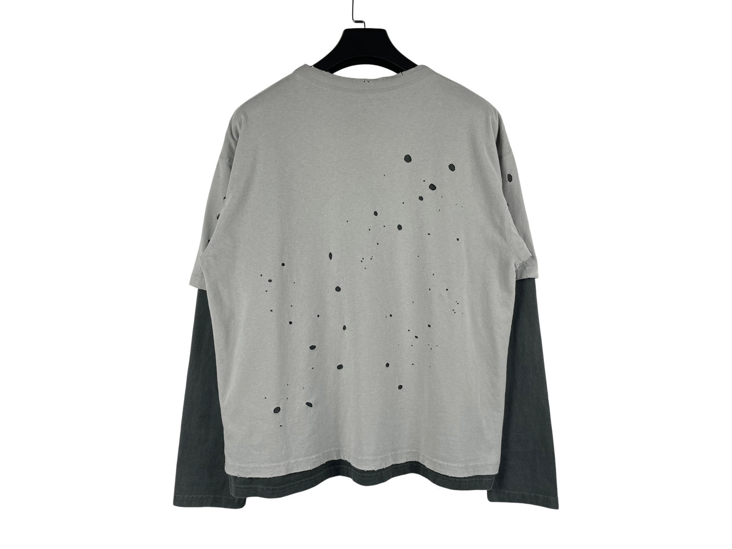 BEAMS Layered Damage Long Sleeve T-Shirt