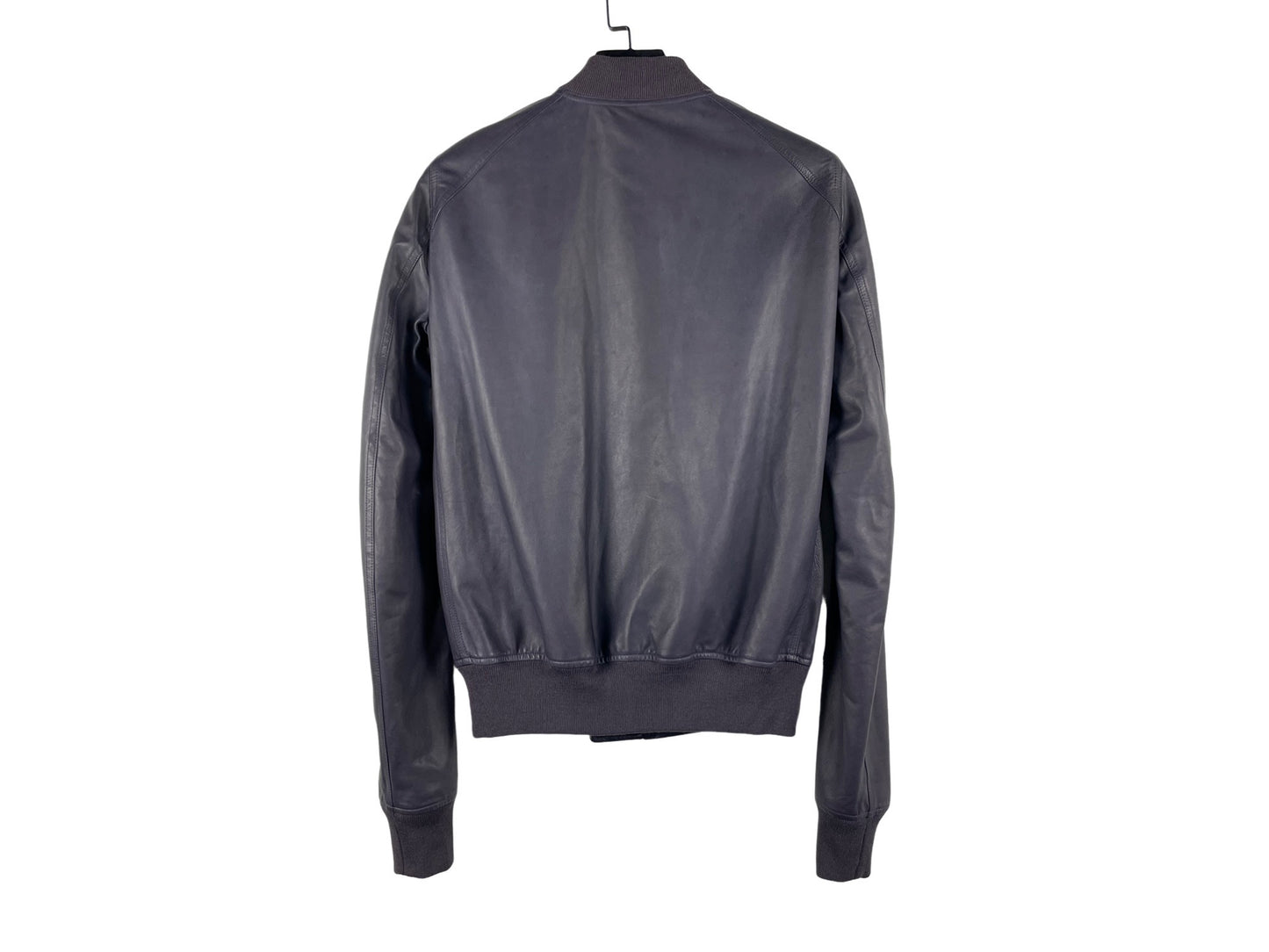 Rick Owens Lambskin Leather MA-1 Bomber Jacket AW17