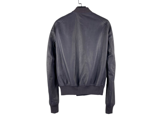 Rick Owens Lambskin Leather MA-1 Bomber Jacket AW17
