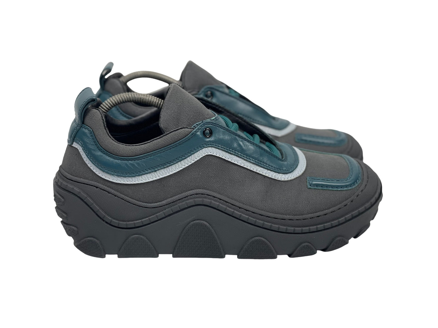 Kiko Kostadinov Tonkin Canvas Sneakers Low Anchor Grey