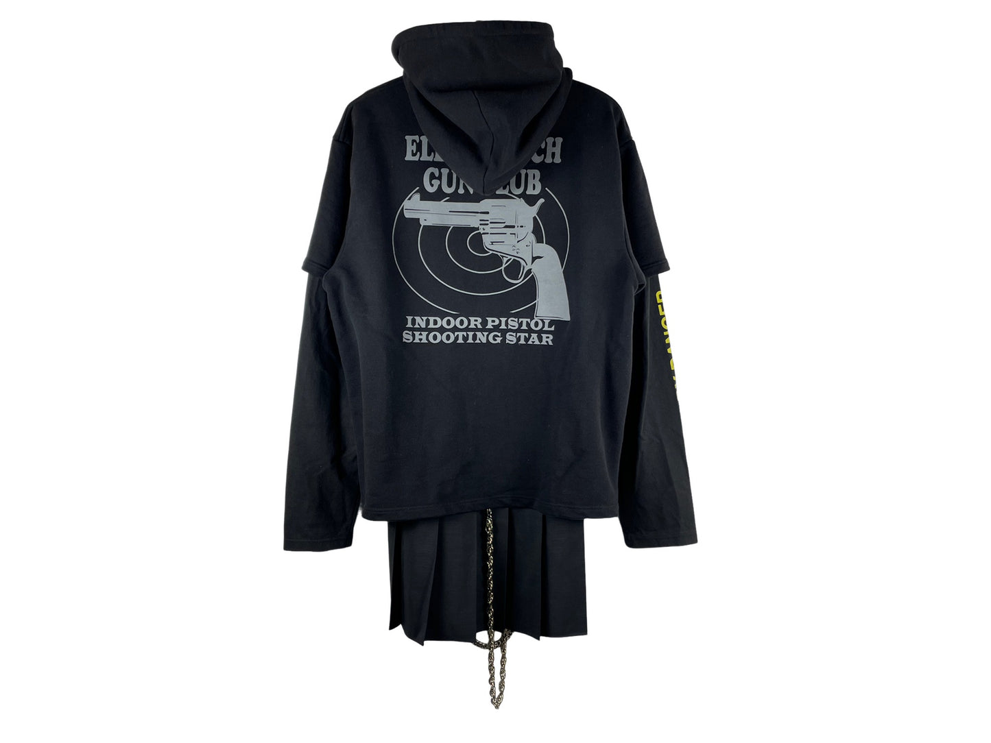 Vetements Justin4Ever 11-inch Gun Club Layered Chain Hoodie AW16