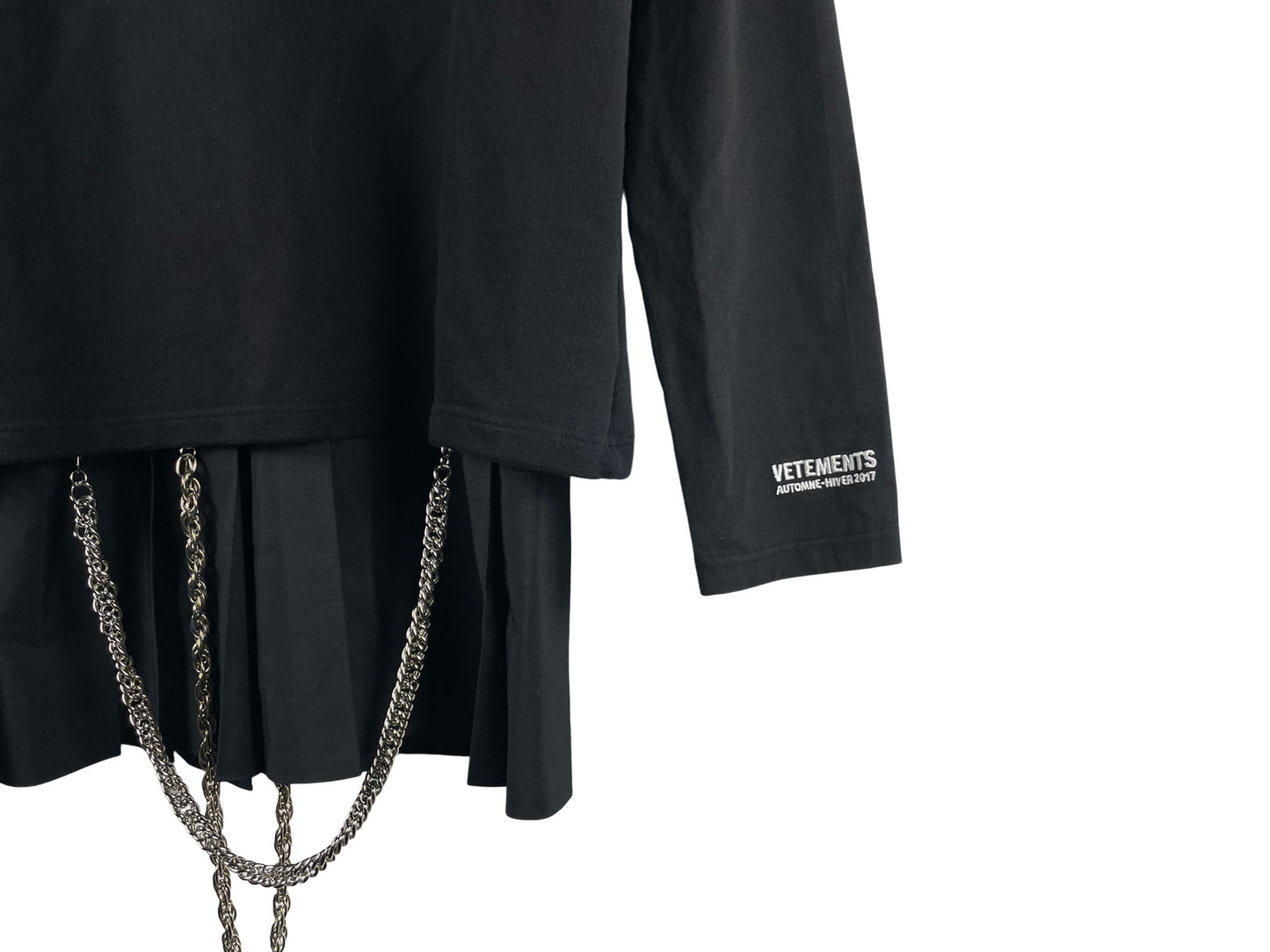 Vetements Justin4Ever 11-inch Gun Club Layered Chain Hoodie AW16