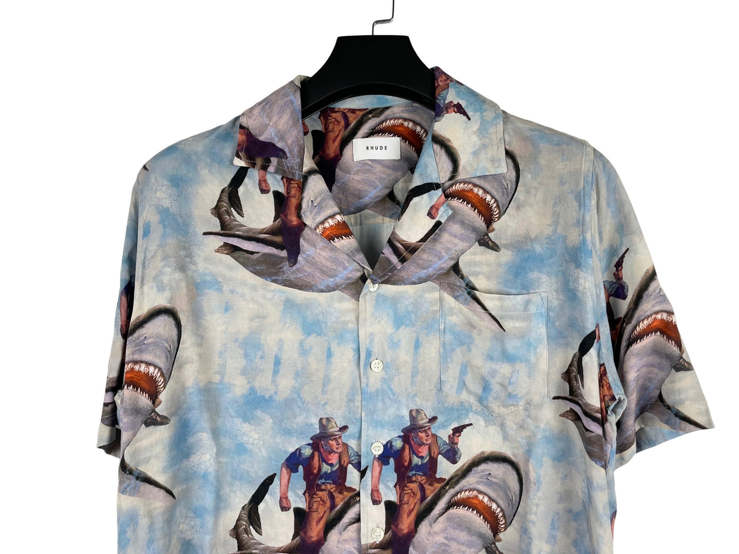 Rhude Shark Hawaiian Shirt