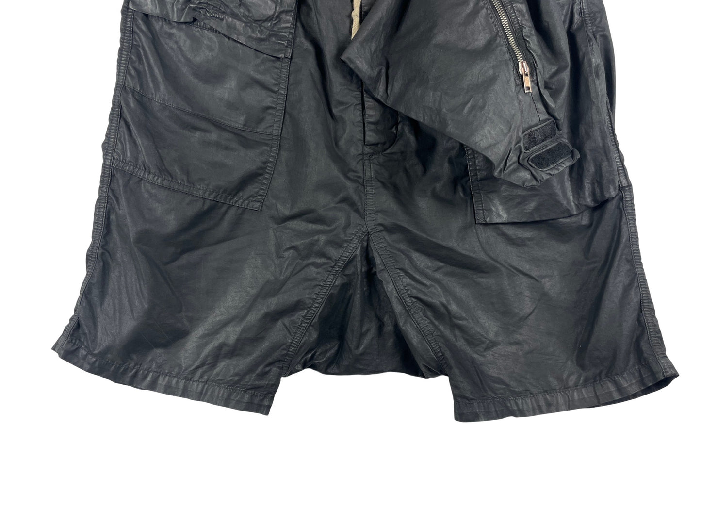 Rick Owens DRKSHDW Waxed Memphis Pod Shorts SS15