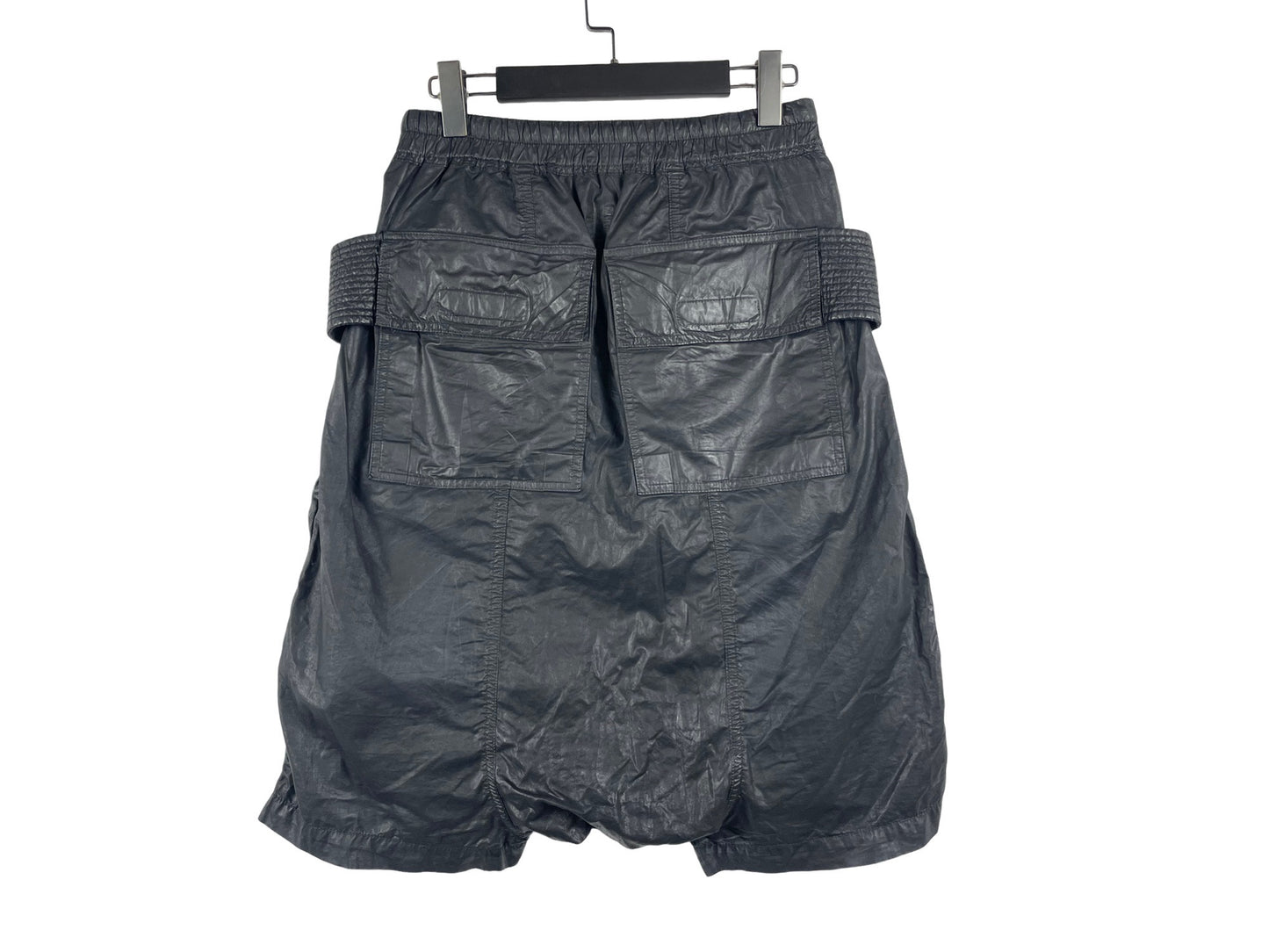 Rick Owens Waxed Creatch Cargo Shorts SS15