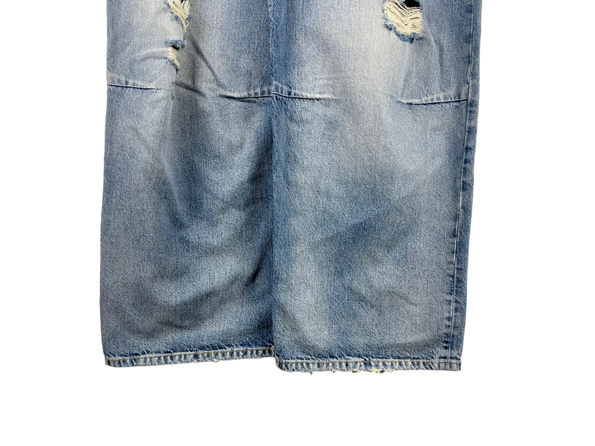 R13 Distressed Washed Jeans