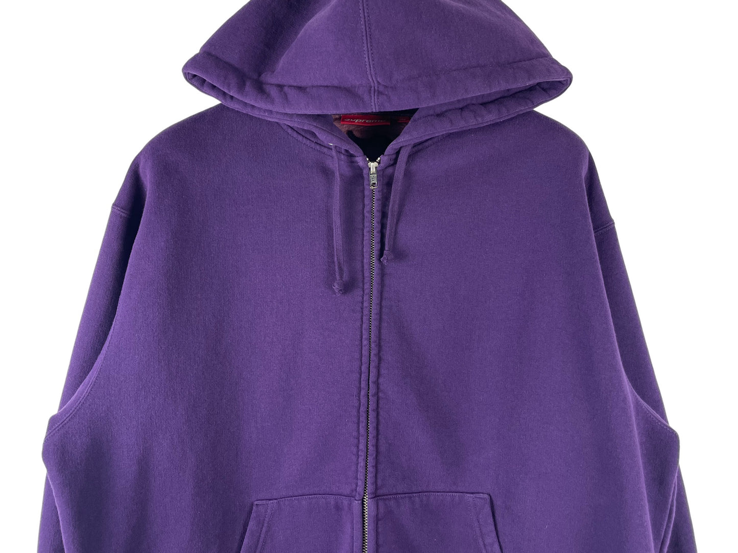 Supreme Cut Out Zip Up Hooded Sweatshirt