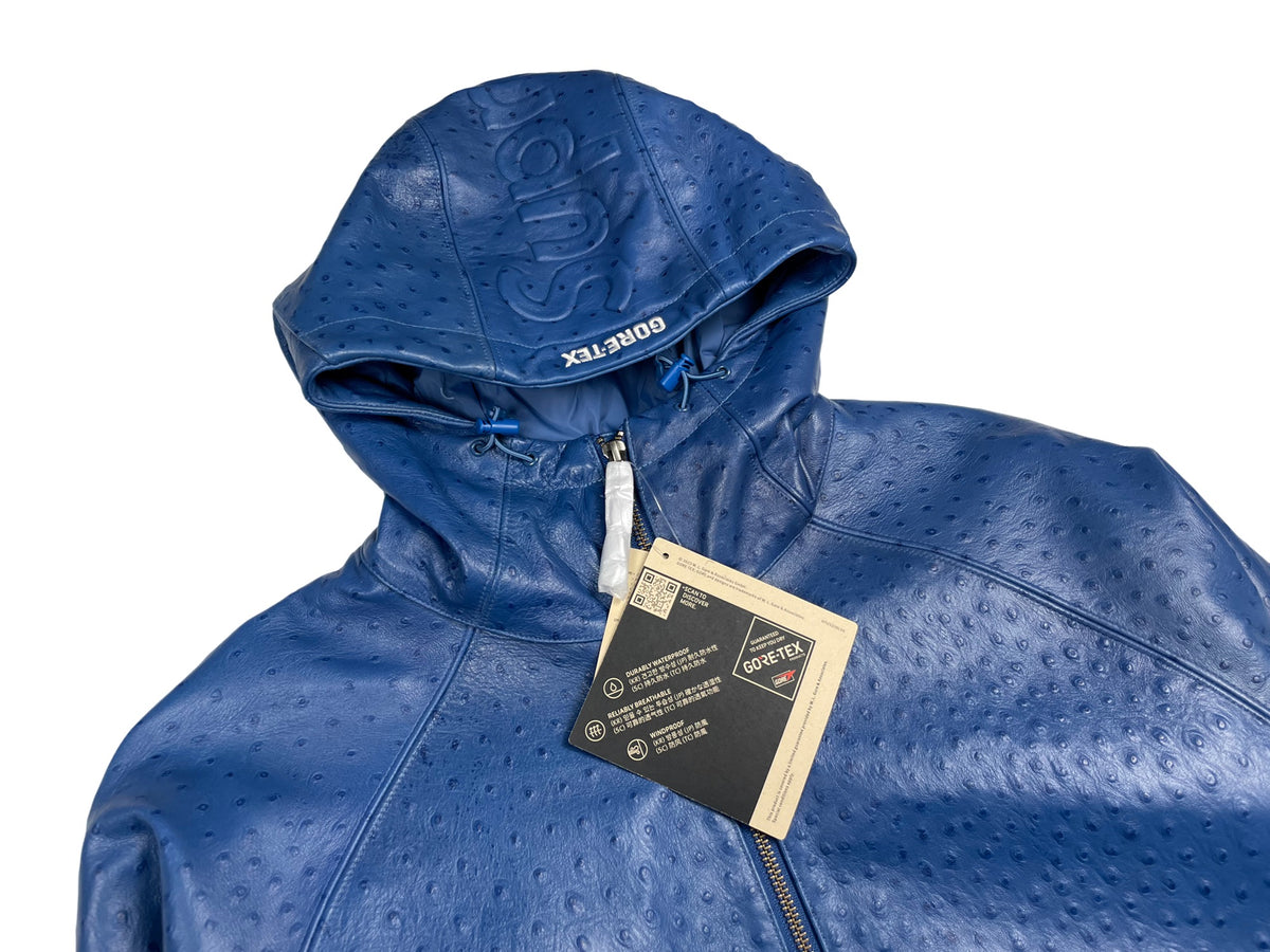Supreme SS26 GORE-TEX Ostrich Embossed Leather Jacket