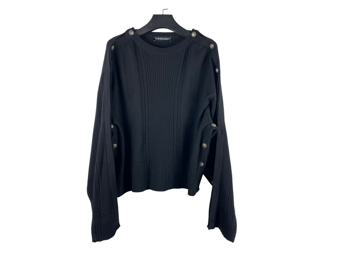 Y/Project Button-Detail Knit Sweater
